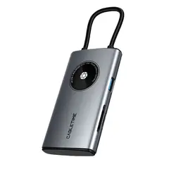 GENERICO - Docking Station Cabletime Cb93G 6 En 1 Usb-C Con Múltiples Puertos Y Alta Velocidad De Tra