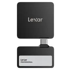 LEXAR - Disco Sólido 1TB Professional Go SSD Portátil Negro con Hub Multiusos