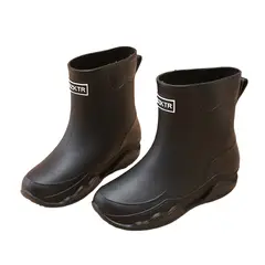 BLWOENS - Botas de temporada de lluvias para mujeres - Negro