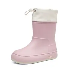 BLWOENS - Botas de temporada de lluvias para mujeres - Rosado