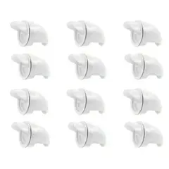 GENERICO - Pack de 12 Comederos Automático Antilluvia BLANCO para Aves