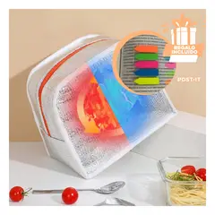 GENERICO - Pack12 Bolsa Infantil Pinguino Beig Y+Banderitas Adhesivas