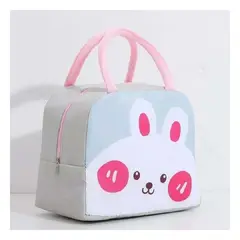 GENERICO - Pack4 Bolsa con Diseño Infantil con Diseño de Conejo Plomo