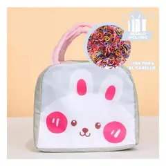 GENERICO - Pack12 Bolsa Infantil Conejo Plomo Y+Banderitas Adhesivas