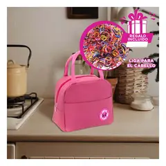 GENERICO - Porta Comestibles para Acampar Rosado Y+Ligas de Regalo