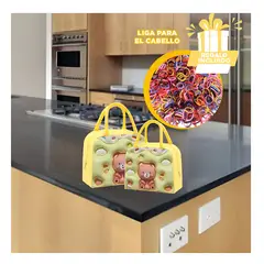 GENERICO - Porta Comestibles para Niños Amarillo Y+Ligas de Regalo