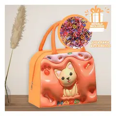 GENERICO - Porta Comestibles para Niños Naranja Y+Ligas de Regalo