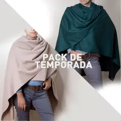 GENERICO - PONCHO CAPA ELEGANTE REVERSIBLE - PACK DE COLECCION