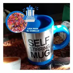 GENERICO - Frasco Automatico para Batidos en Azul Y+Ligas de Regalo