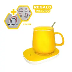 GENERICO - Calentador de Taza Automatico Amarillo Y+Regalo Stickers