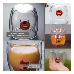 GENERICO - Pack4 Vaso Doble Fondo con Diseño Infantil Y+Regalo Stickers