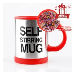 GENERICO - Pack6 Taza Mezcladora de 400ml Rojo Y+Ligas de Regalo