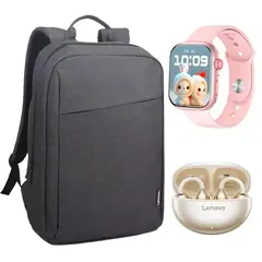 LENOVO - Audífonos TA140 Blanco Bluetooth y S10 Reloj inteligente Y Bag