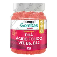 GENERICO - GOMITAS DHA PRENATAL PARA ADULTOS 130 UNIDADES SOTTCOR 100GR
