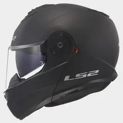 LS2 - CASCO MOTO ABATIBLE NEGRO FF908 STROBE II ECER-2206