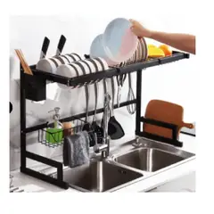 GENERICO - Escurridor Organizador De Platos Para Cocina De Metal 85cm