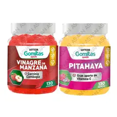 GENERICO - Pack Adulto Vinagre De Manzana & Pitahaya 150 UND - SOTTCOR
