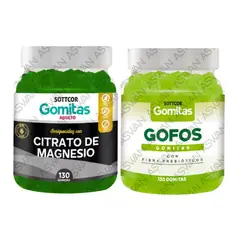GENERICO - PACK ADULTO CITRATO DE MAGNESIO & GOFOS 130 GOMITAS - SOTTCOR