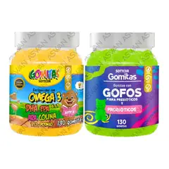 GENERICO - PACK NIÑOS DE OMEGA 3 & GOFOS 130 GOMITAS - SOTTCOR