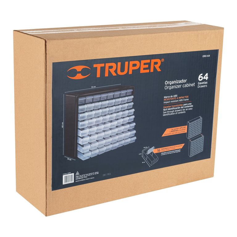 Organizador De 20 Pulgadas - 64 Compartimientos cod 10895
