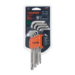 TRUPER - Llaves Torx 9pzas Largas Con Organizador 13647
