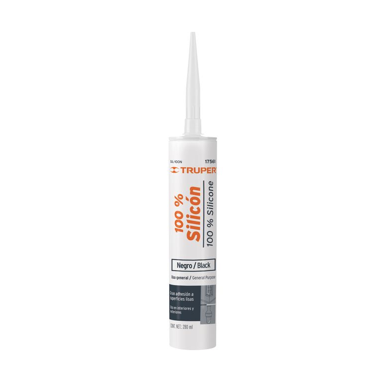 Silicona al 100% negra de 280 ml - 17561