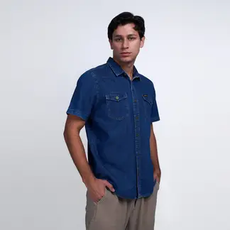 BRONCO - CAMISA LOGAN III DENIM CAMISERO