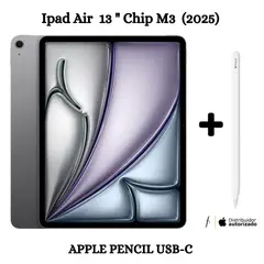 APPLE - Nuevo iPad Air 13'' Chip M3 Wifi 128GB - Space Gray (2025) + Pencil USB-C