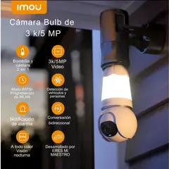 IMOU - CAMARA FOCO BULB CAM - 5MP - 3K CON LUCES Y GIRATORIA