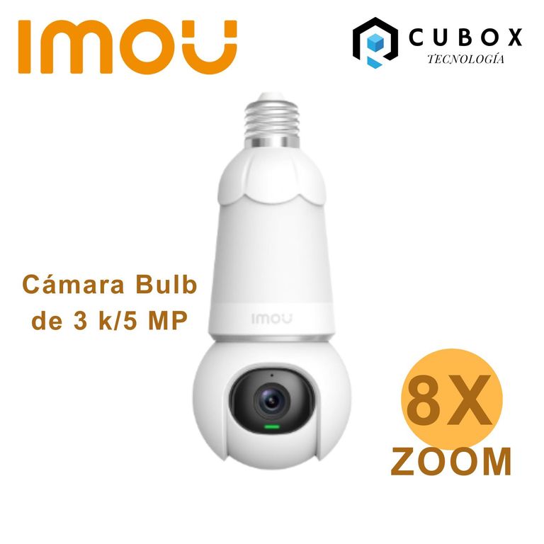 CAMARA FOCO BULB CAM - 5MP - 3K CON LUCES Y GIRATORIA
