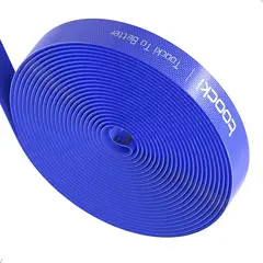 GENERICO - Organizador De Cable Cinta velcro Toocki 10 metros Color Azul