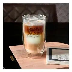 GENERICO - Pack4 Copa de Vidrio para Te 450ml Y+Papel de Regalo