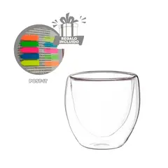 GENERICO - Taza sin Asa Util de Doble Capa 460ml Y+Post-it Adhesivos
