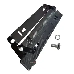 GENERICO - Porta Placa Reclinable Fibra De Carbono 3d Universal