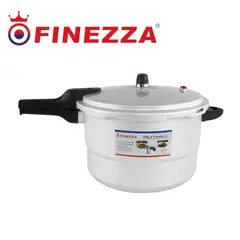 FINEZZA - Olla a presion aluminio FZ-9006 capacidad de 9.5 litros