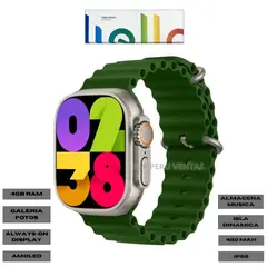 OEM - Smartwatch Hello 3 Ultra 2Gene Serie 10 Amoled Ip68 Verde