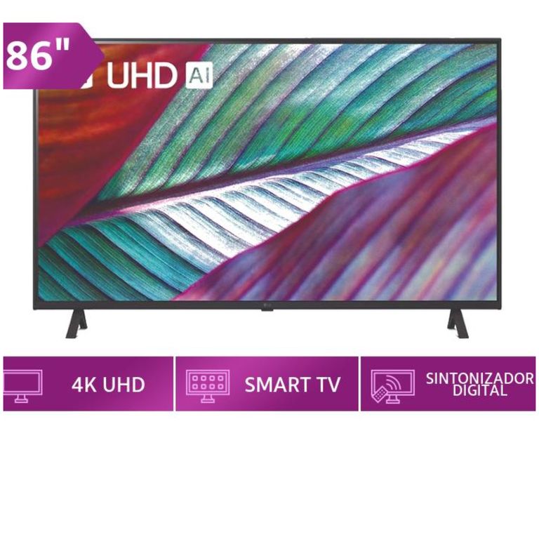 Televisor 86 UHD 4K Smart TV 86UR8750 con ThinQ AI HDR10 + Magic remote
