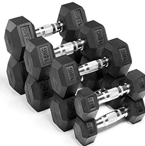 Mancuernas Hexagonales de 2 50KG - Par
