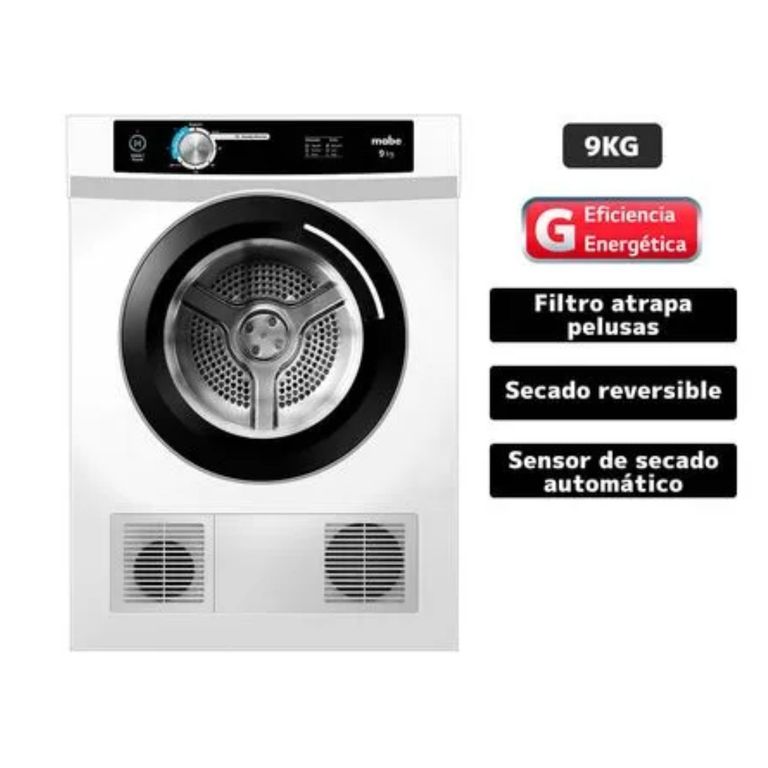 SECADORA DE ROPA SEM090VBBB0 9KG CARGA FRONTAL BLANCO