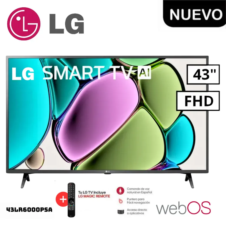 Televisor 43 SMART TV FHD LED 43LR6000PSA + Control Magic MR24GN