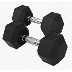 GENERICO - Mancuernas Hexagonales de 12KG - Par