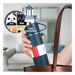 GENERICO - Pack6 Botella Termica para Cafe Azul Y+Regalo Agendita