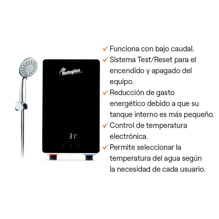 Rapiducha Eléctrica New Compact Negro