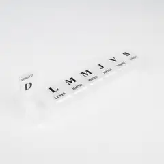 GENERICO - Pastillero Semanal Capsulero de 1 Toma