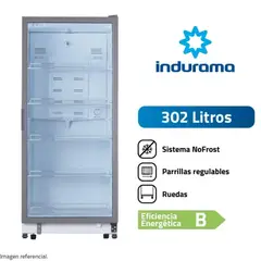 INDURAMA - Exhibidor Vertical 302Lt No Frost VFV-520 - Blanco