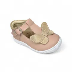 GENERICO - Zapato hebilla semi-ortopédico Nude Mariposa Para Niña