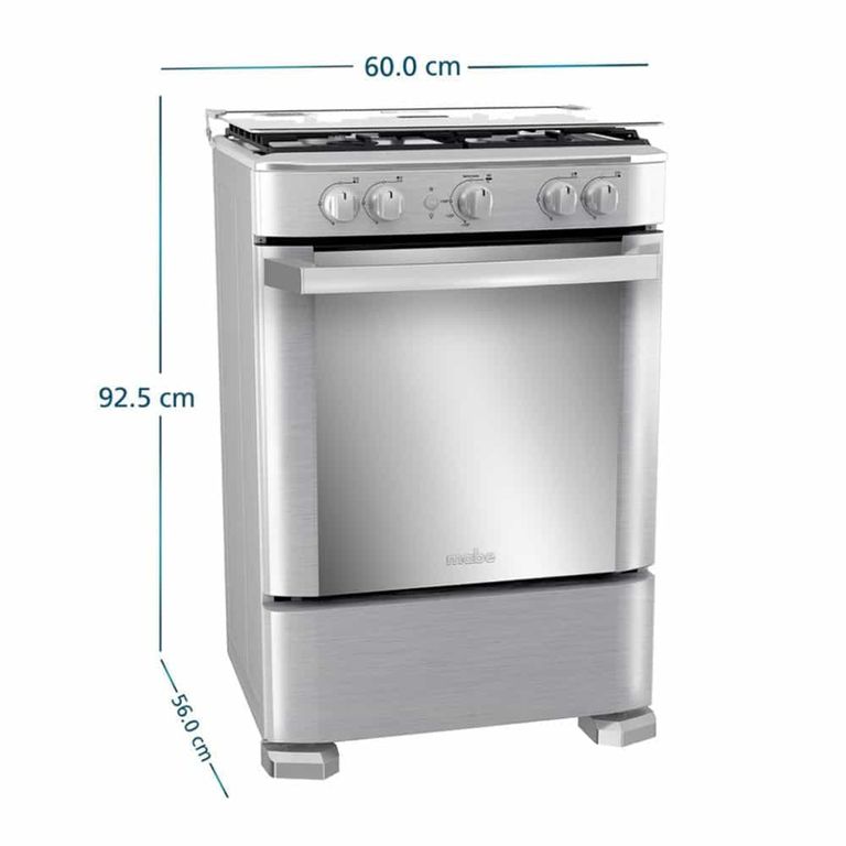 Cocina a Gas 24" 4 Hornillas CMP6030FX1 Silver