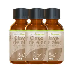 HEALTH NATURAL - PACK 3 ACEITE ESENCIAL DE CLAVO DE OLOR HEALTHNATURAL 30ML