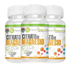 HEALTHNATURAL - PACK 3 CITRATO DE MAGNESIO 1500MG