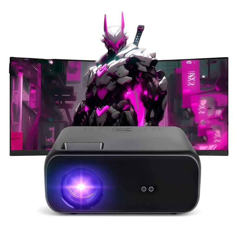 Proyector Smart con Wifi y Bluetooth SD550 Enfoque Manual Color Negro